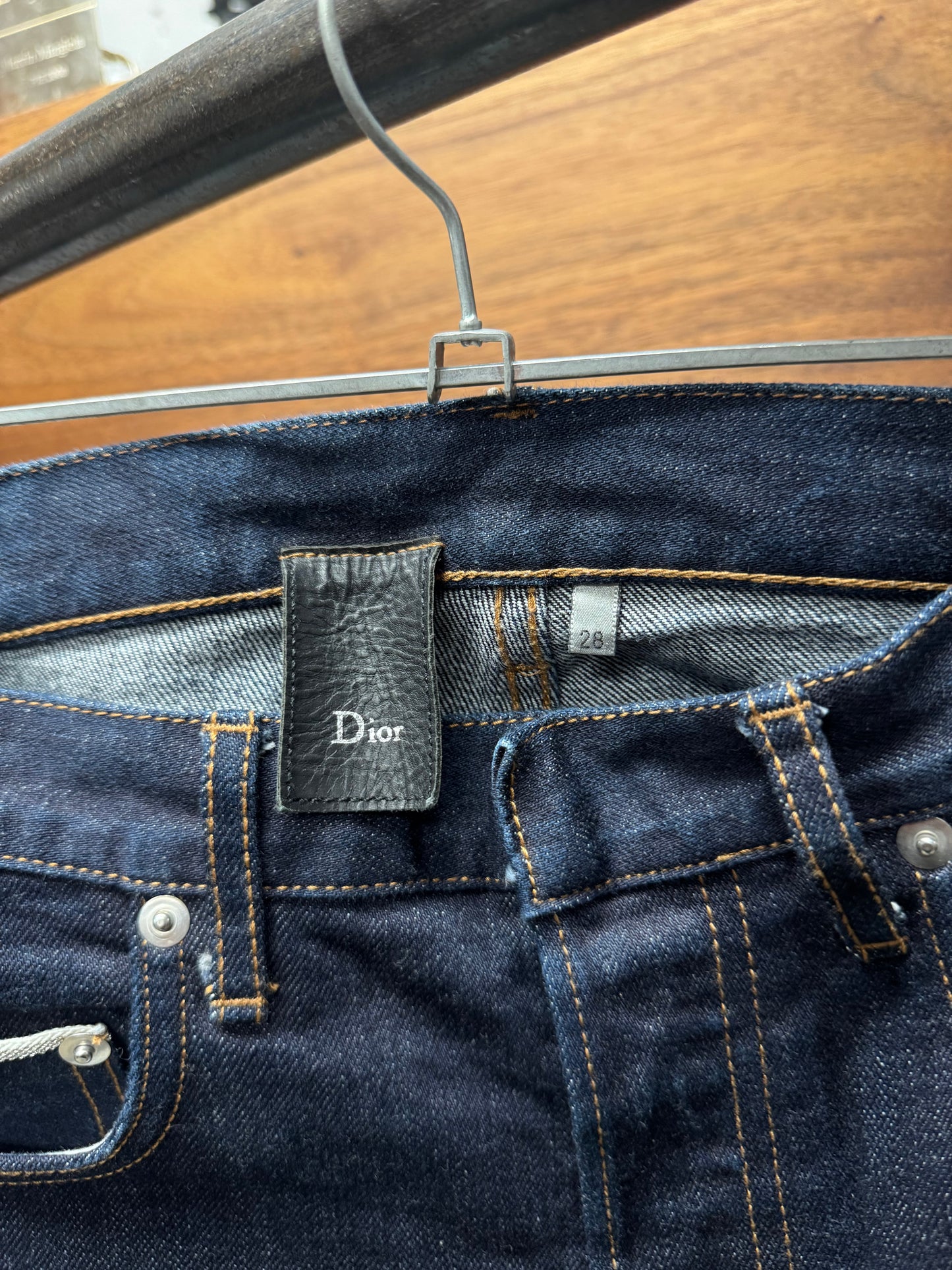 Dior Homme ‘Raw Blue Selvedge’ Skinny Cut Denim