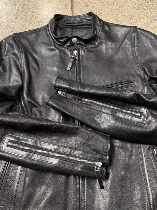 Vintage Helmut Lang Goat Leather ‘Motorcycle’ Leather Jacket