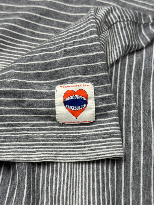 Undercover Striped ‘Peacebuilder’ Patch Long Sleeve Shirt