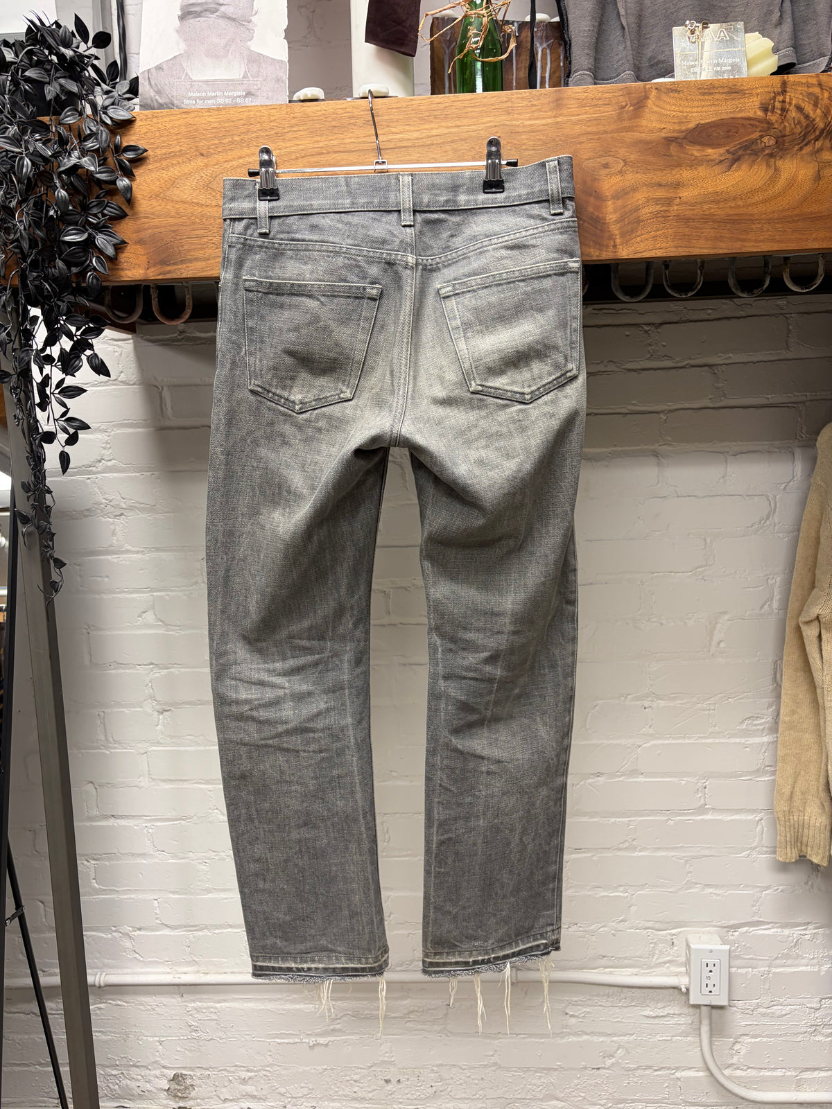 Vintage Helmut Lang ‘Classic Raw Denim’ Grey Skinny Jeans