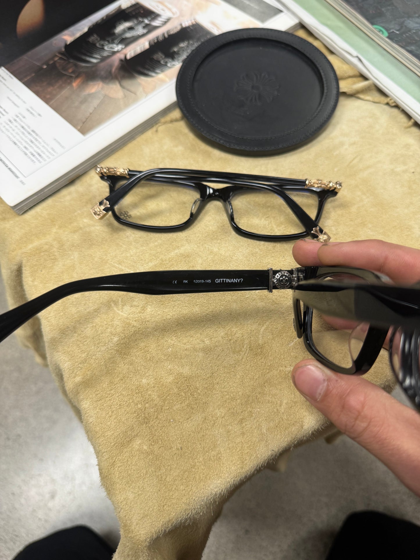 Chrome Hearts 925 Silver ‘Gittinany’ Fleur De Lis Glasses