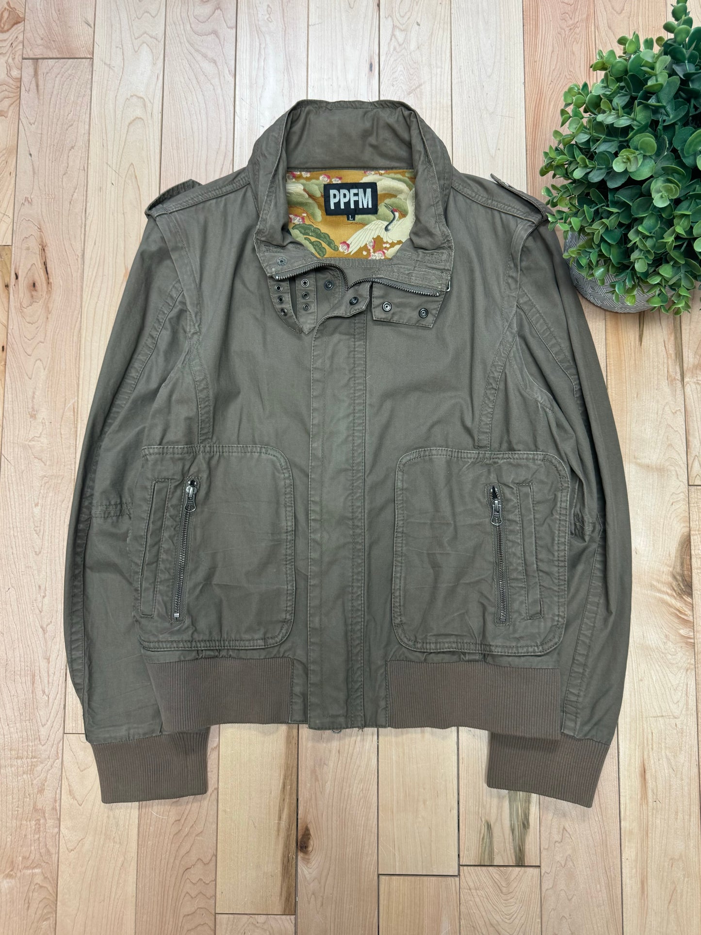 PPFM Detachable Brown Cargo Jacket/Vest