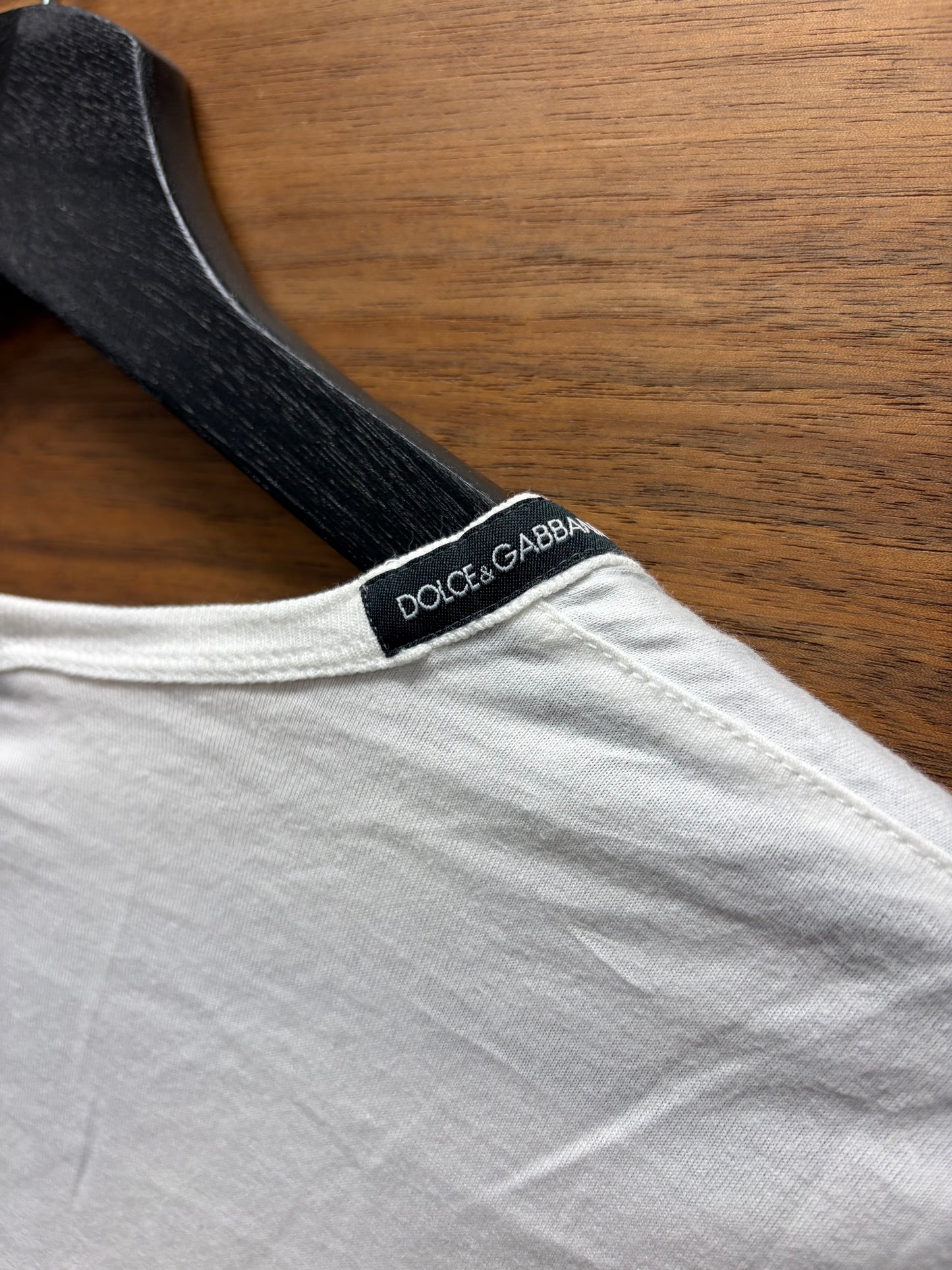 2000s Dolce & Gabbana ‘Marilyn Monroe’ V-Neck White Portrait T-Shirt