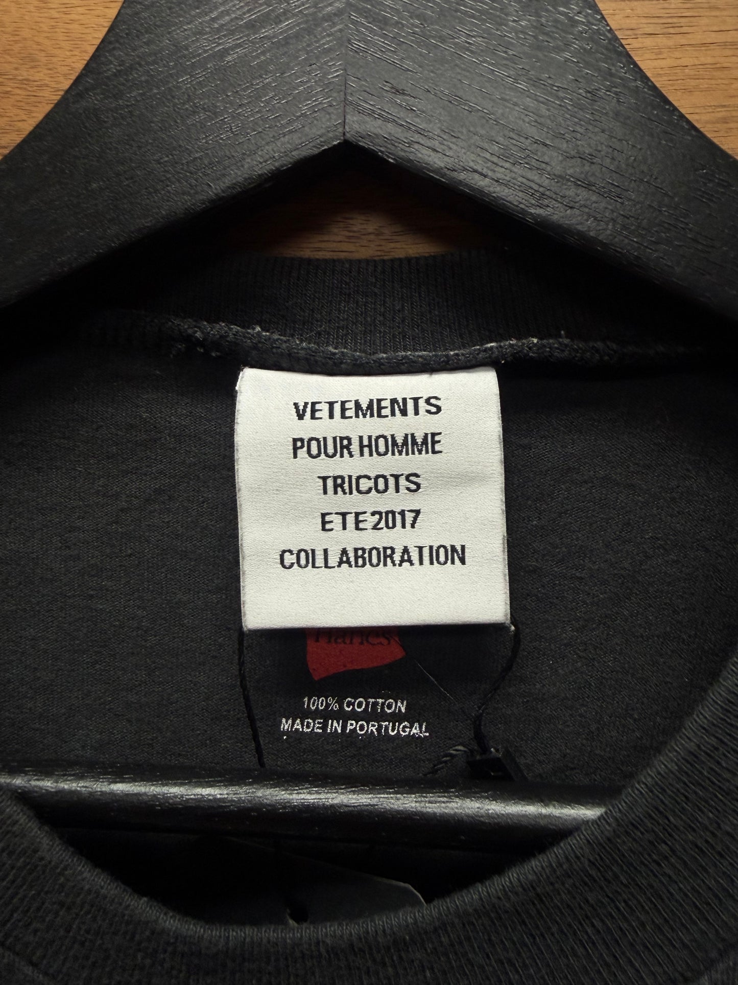 SS2017 Vetements x Hanes ‘Metal Tour’ Short Sleeve Shirt