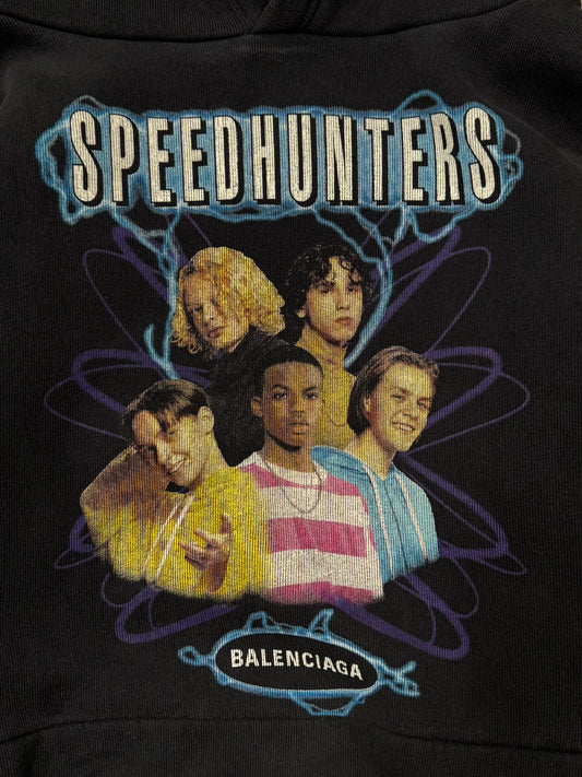 2018 Balenciaga ‘Speedhunters’ Oversized Heavyweight Cotton Hoodie