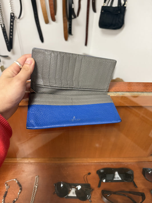 Lanvin Blue Leather Wallet