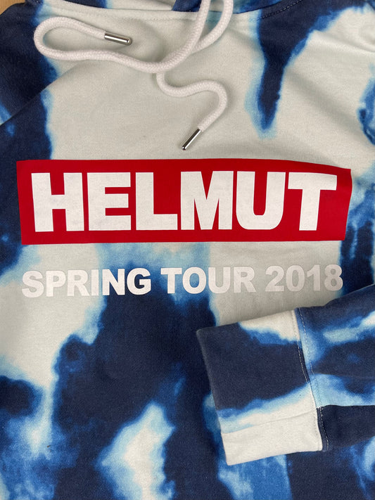 2018 Helmut Lang Tour Tie Dye Pullover Hoodie