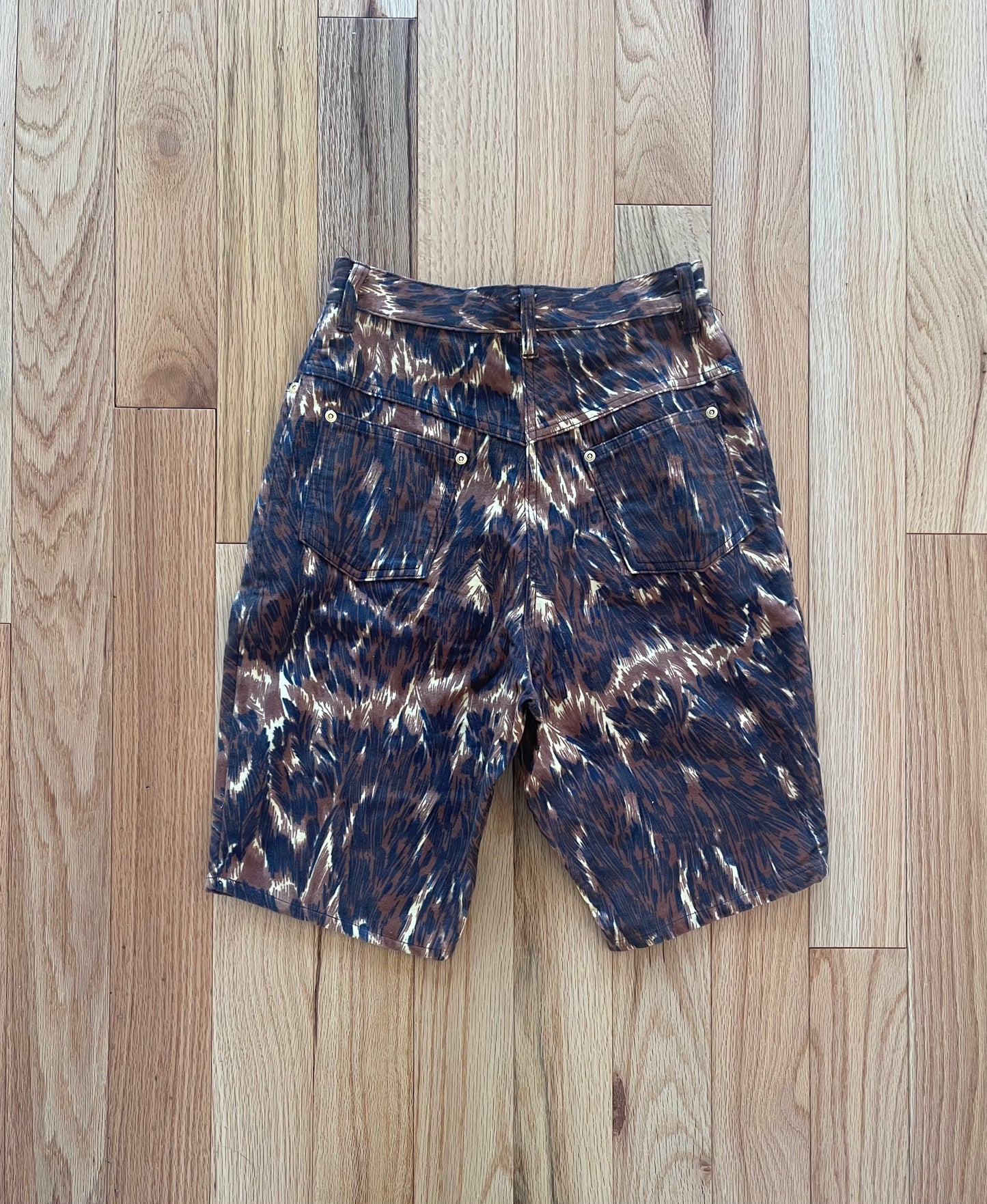 Vintage Jean Paul Gaultier Leopard Print Shorts