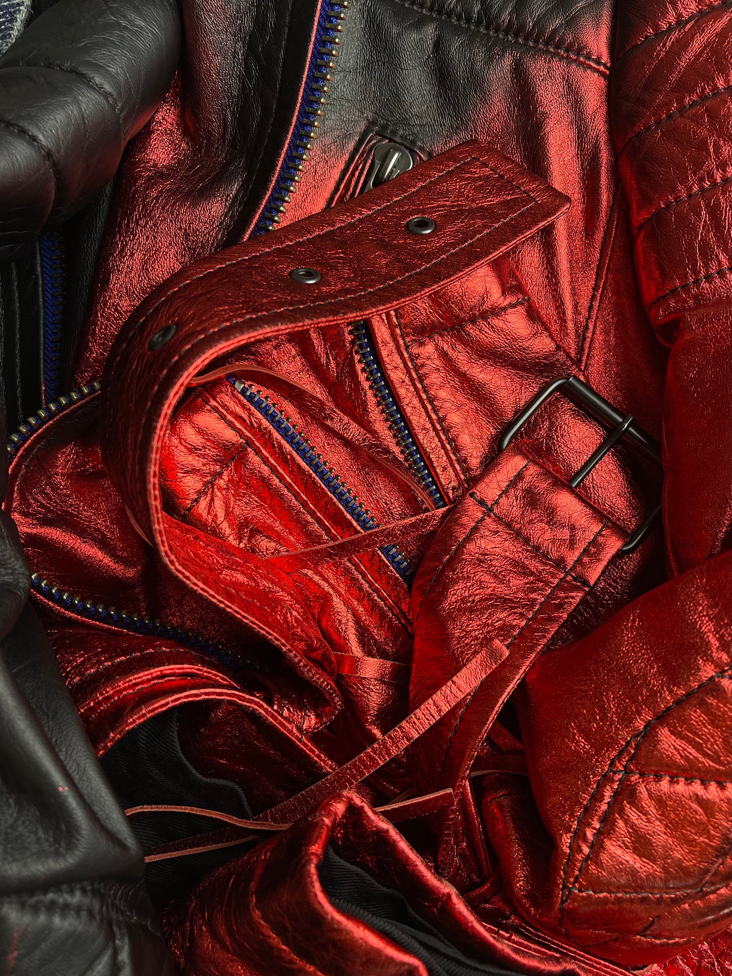 SS2017 Haider Ackermann 1/1 Spray Painted Runway Moto-Biker Jacket