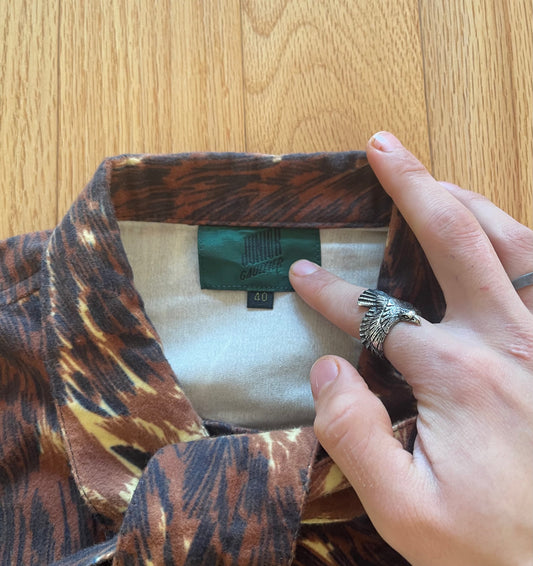 Vintage Jean Paul Gaultier Leopard Print Tied Jacket