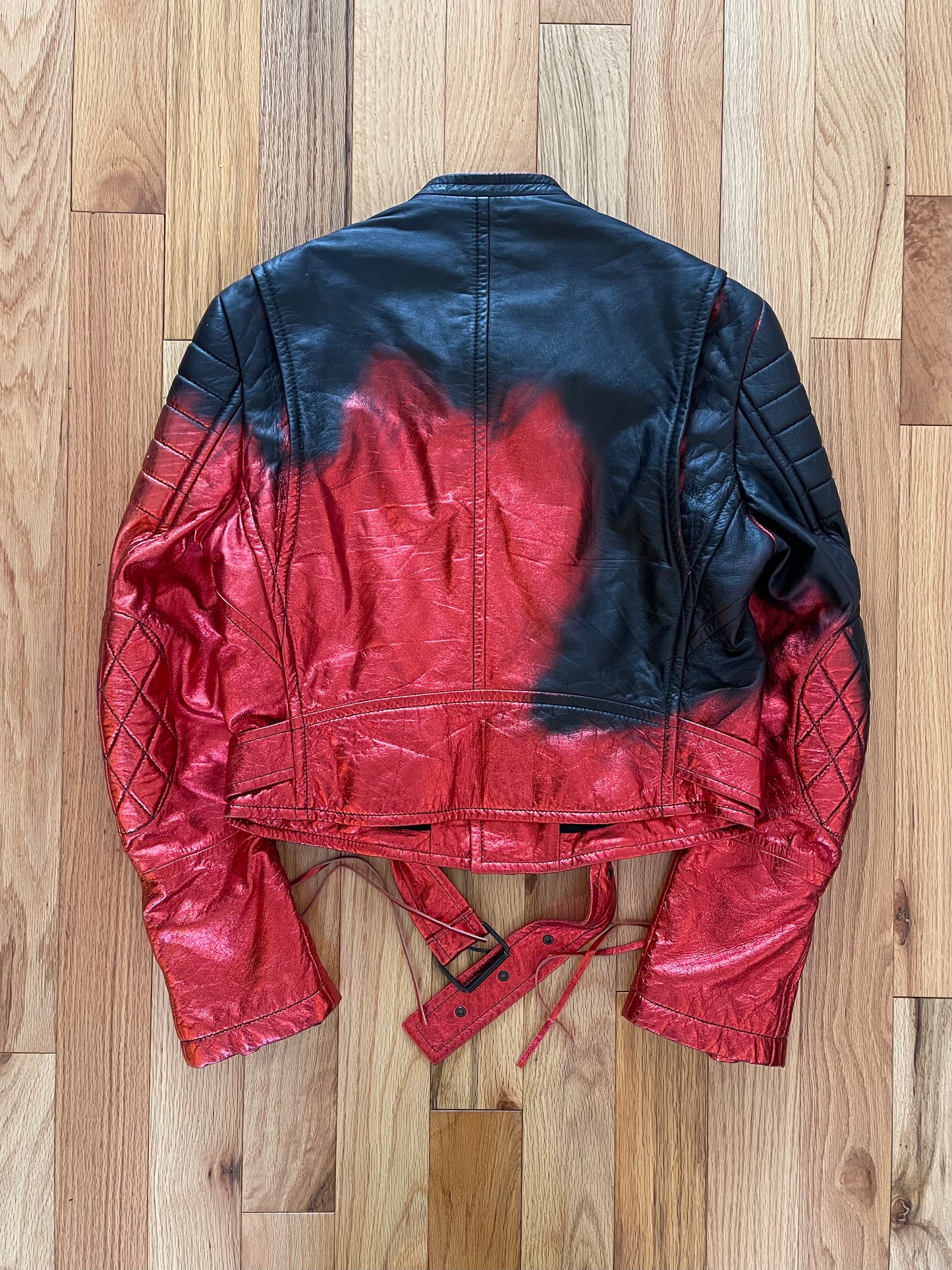 SS2017 Haider Ackermann 1/1 Spray Painted Runway Moto-Biker Jacket