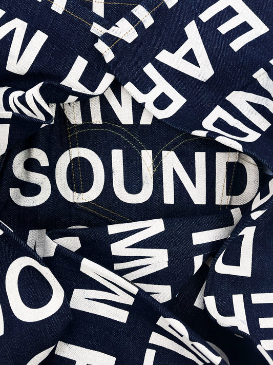 Junya Watanabe x Levis Poem Full Print 503 Denim