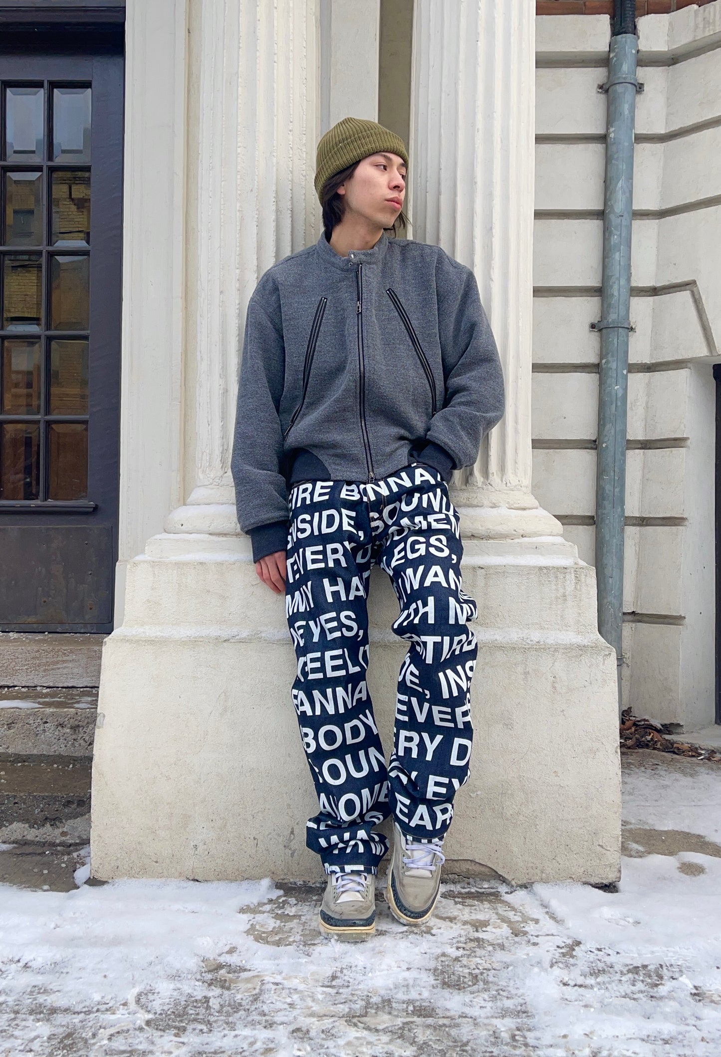 Junya Watanabe x Levis Poem Full Print 503 Denim