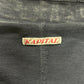 Kapital Raw Hem Overdyed Blue Cotton Coat