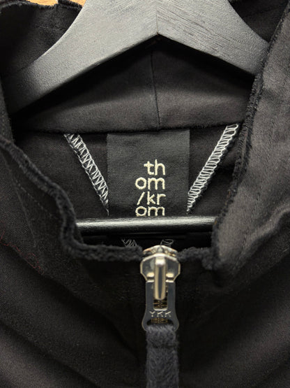 Thom Krom Contrast ‘Scar-Stitch’ Black Zip-Up Jacket