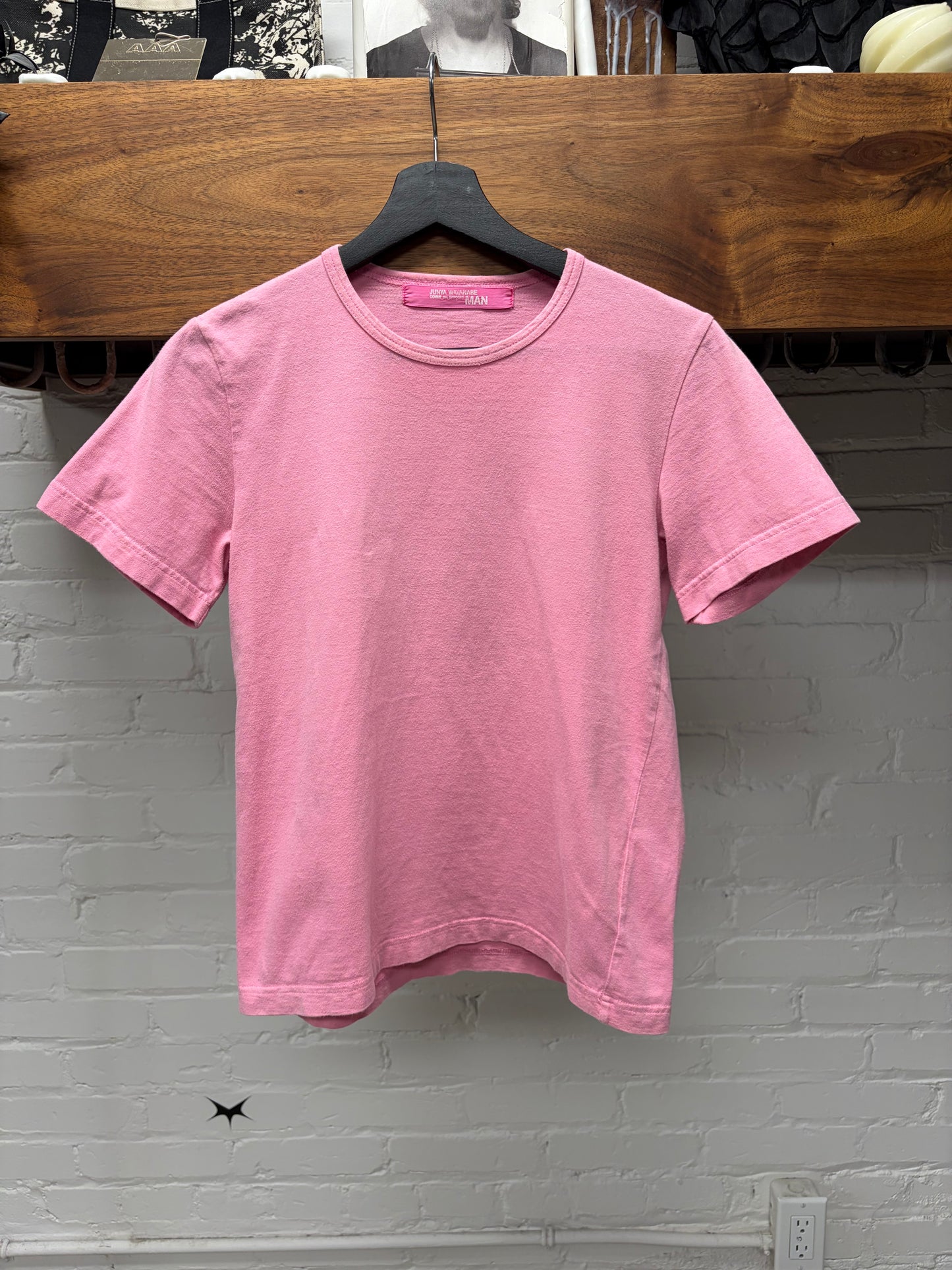 SS2003 Junya Watanabe ‘Love & Peace’ Pink Graphic T-Shirt