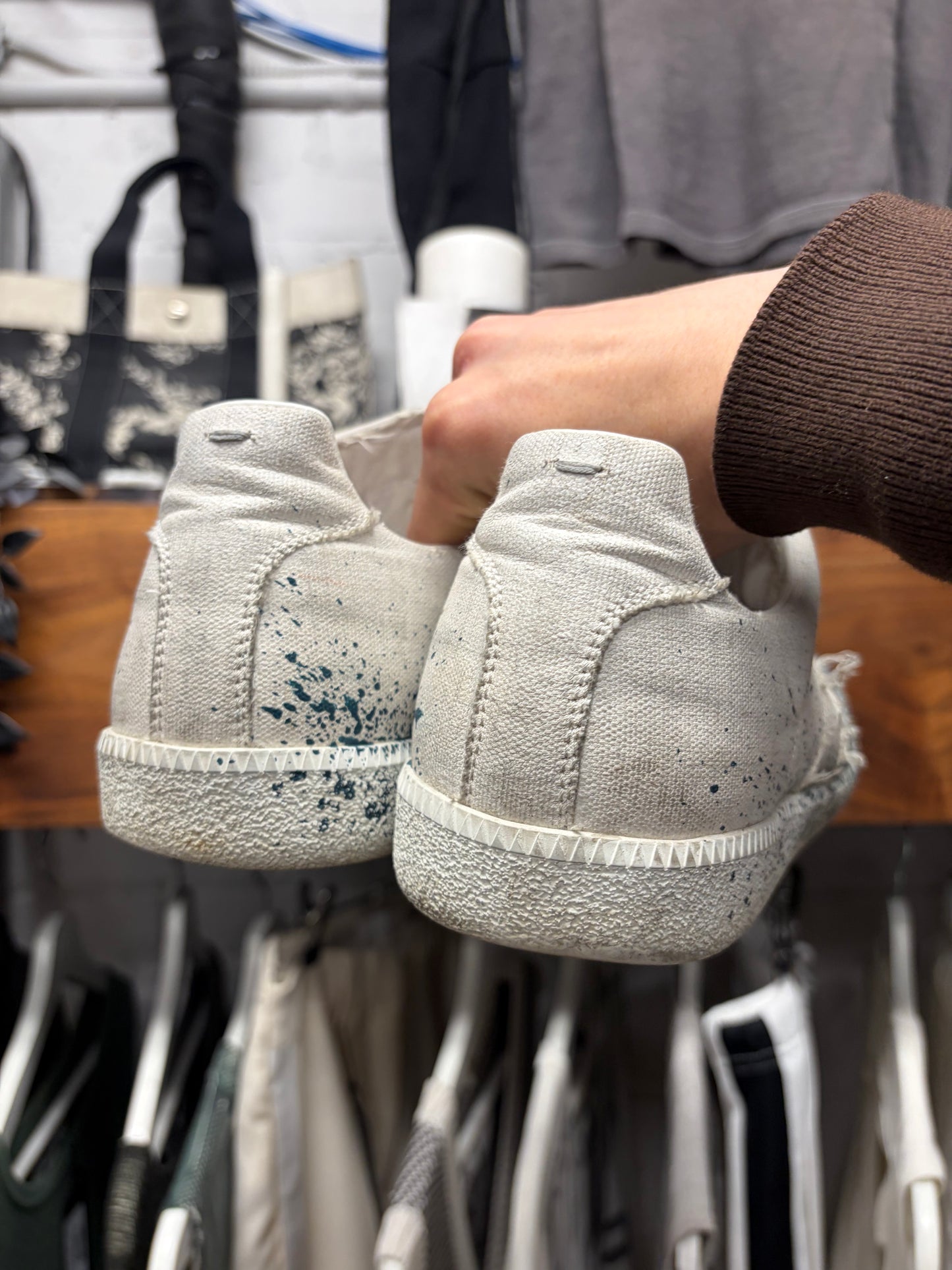 Maison Margiela Limited Edition ‘Paint Splatter’ G.A.T. Low Top Sneakers