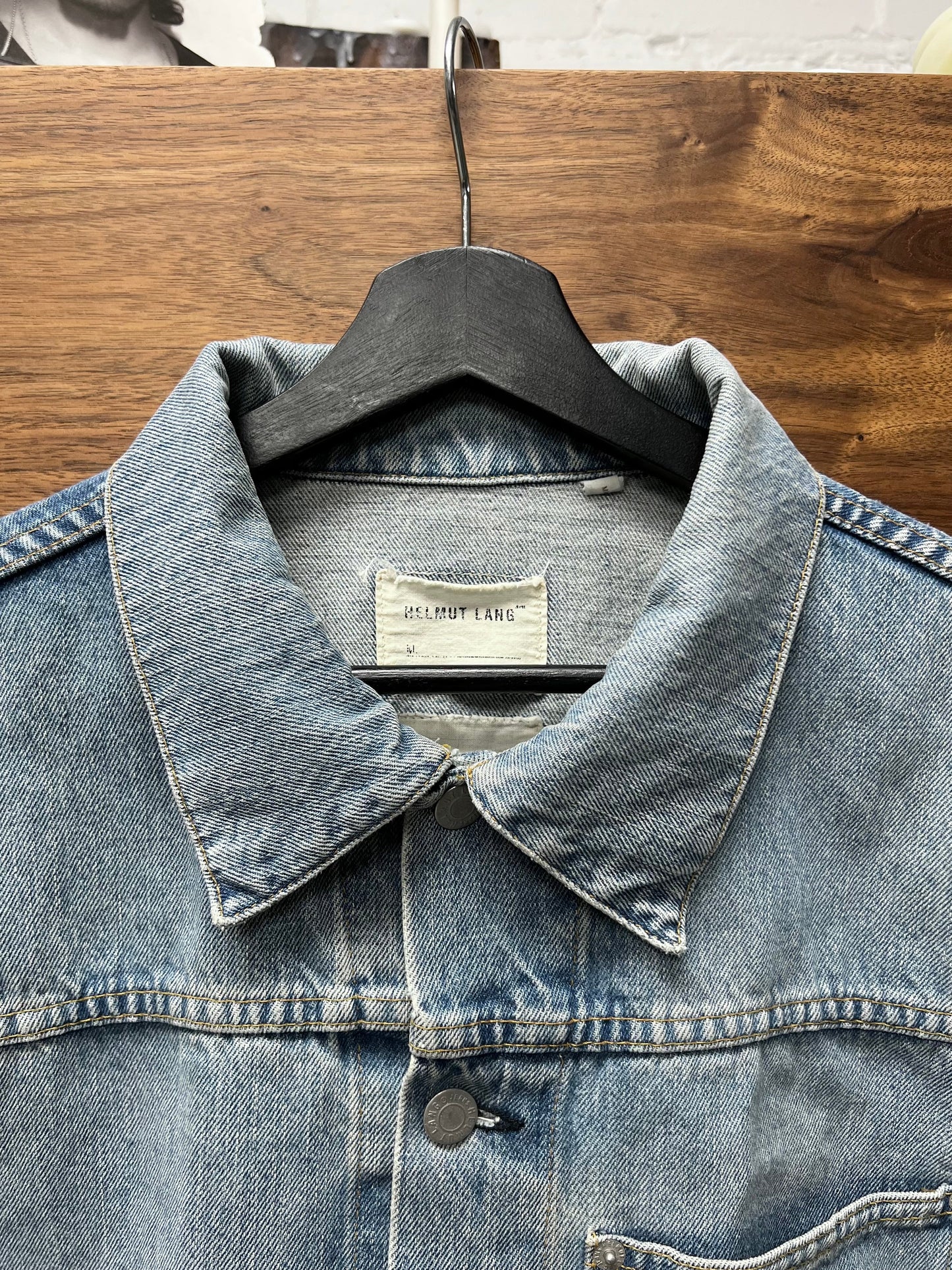 Vintage Helmut Lang ‘Light Wash’ Blue Denim Trucker Jacket