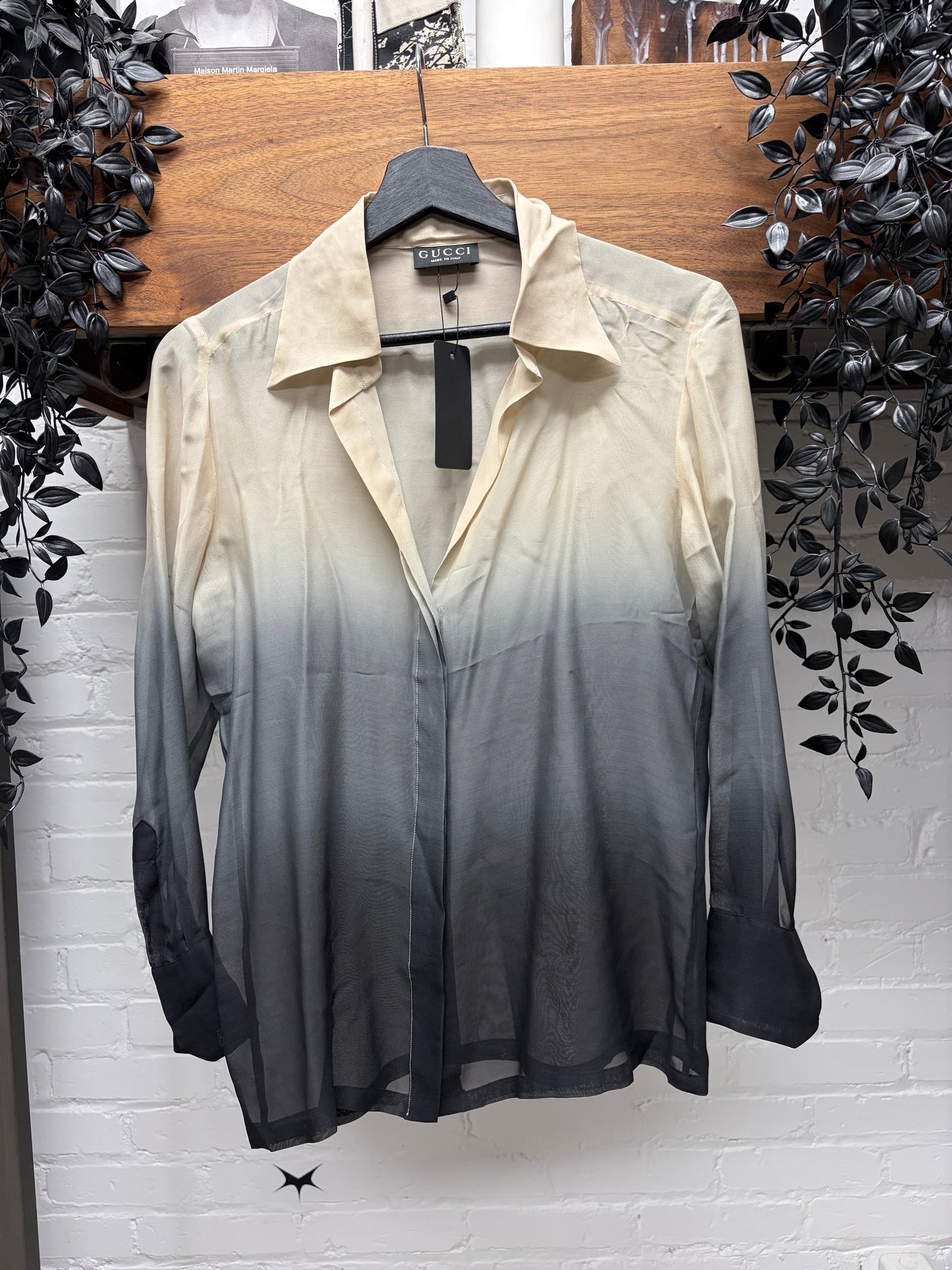 SS1997 Gucci by Tom Ford ‘Runway’ Gradient 100% Silk Button Up Shirt