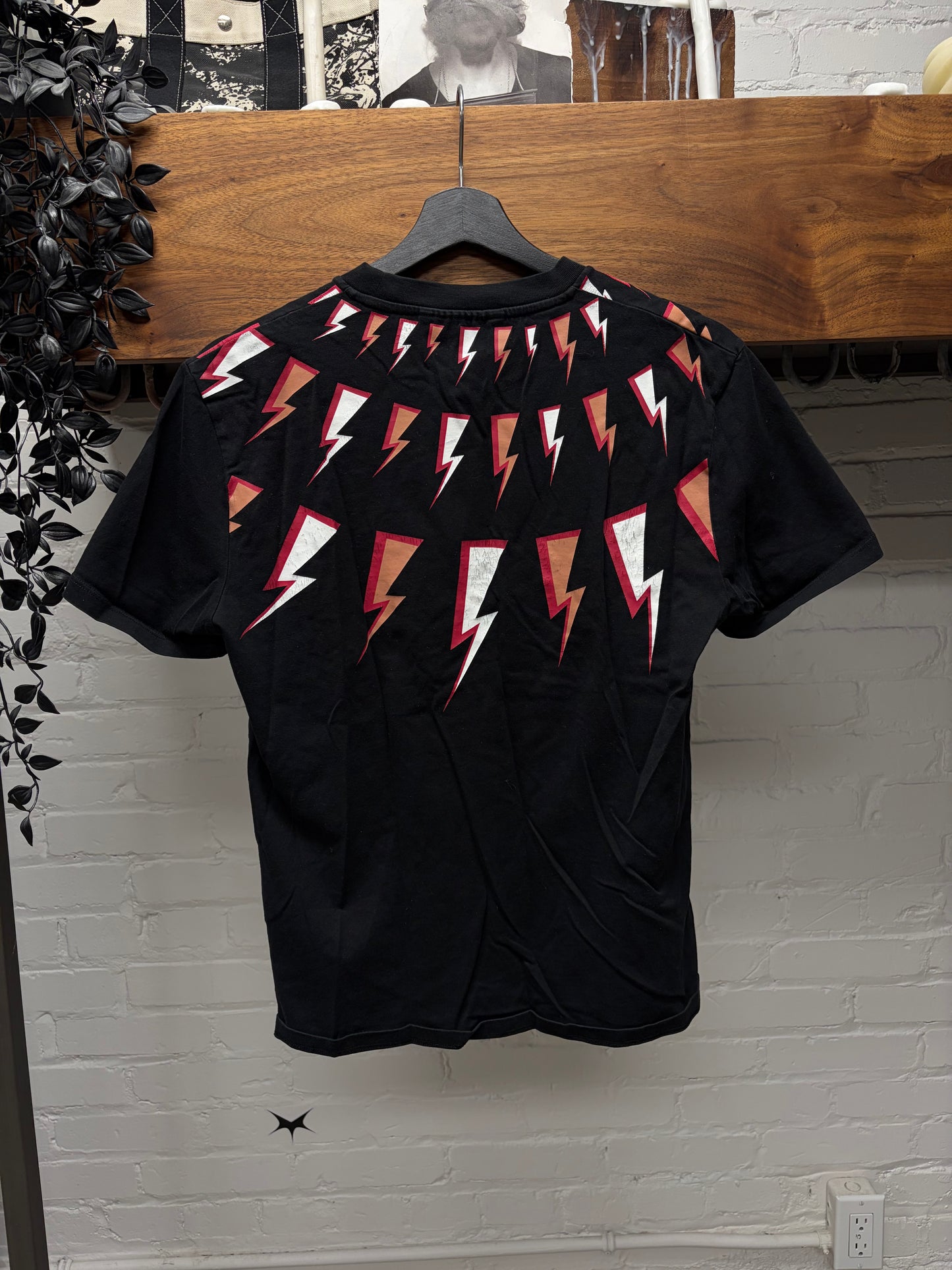 Neil Barrett ‘Comic Bolt’ Black Graphic T-Shirt
