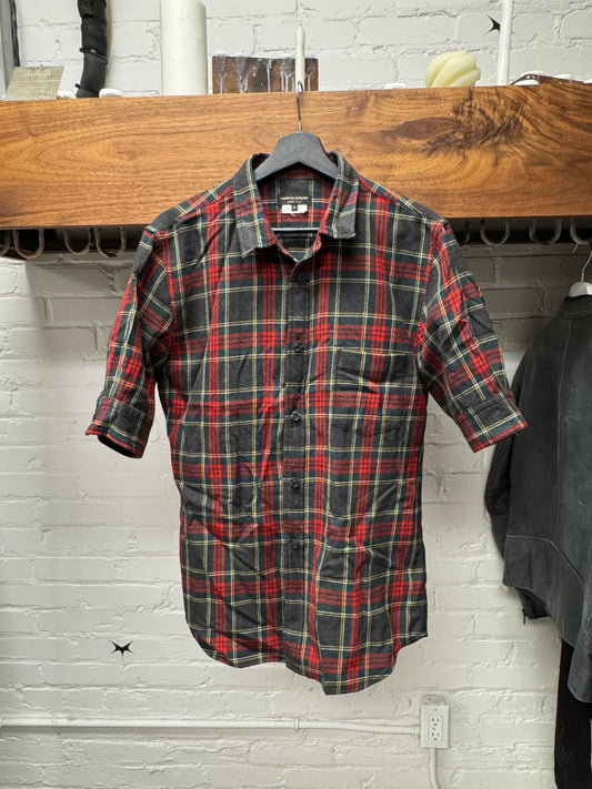 2012 Comme Des Garçons Homme Plus Plaid Short Sleeve Shirt