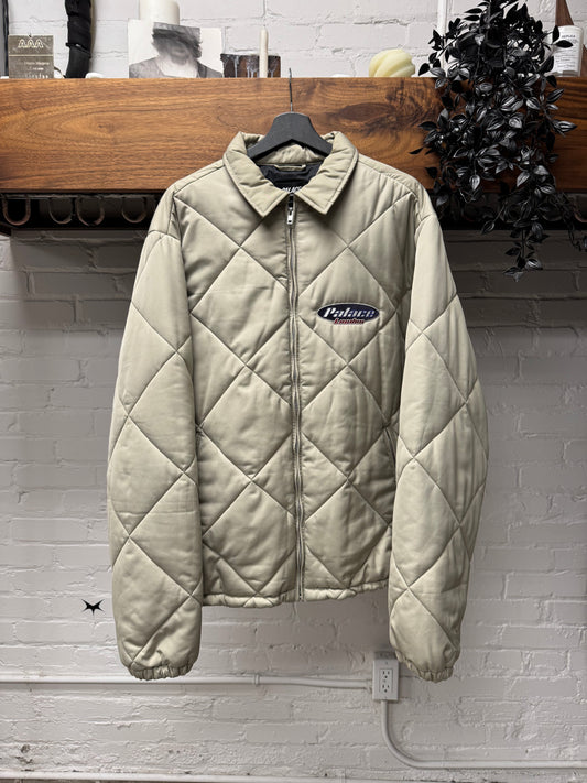 AW2021 Palace ‘Stone’ Collared ‘Puffa’ Zip-Up Work Jacket