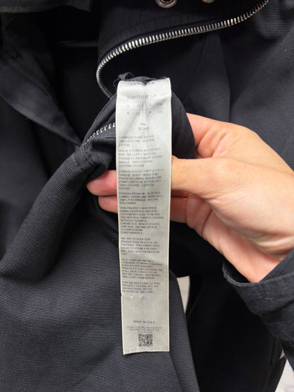 Rick Owens Black ‘Gimp’ Canvas Masked Full Zip Jacket