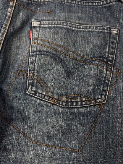 2000s Junya Watanabe c Levi’s ‘501’ Contrast Stitch Bootcut Denim