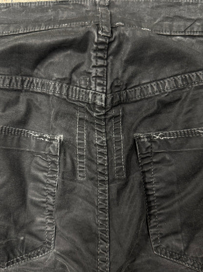 Rick Owens DRKSHDW ‘Torrence’ Cut Mineral Wash Black Pants