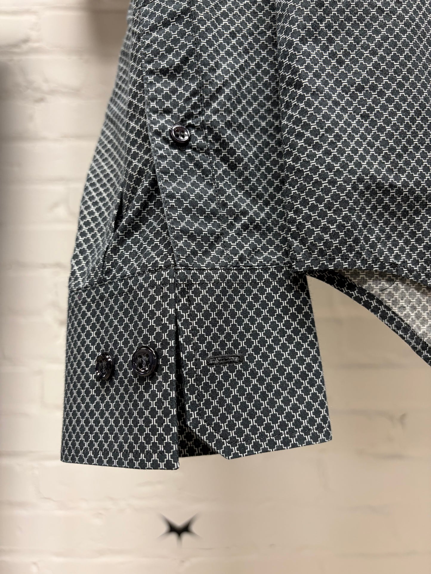 Yves Saint Laurent Rive Gauche ‘Micro Dot’ Button Down Shirt