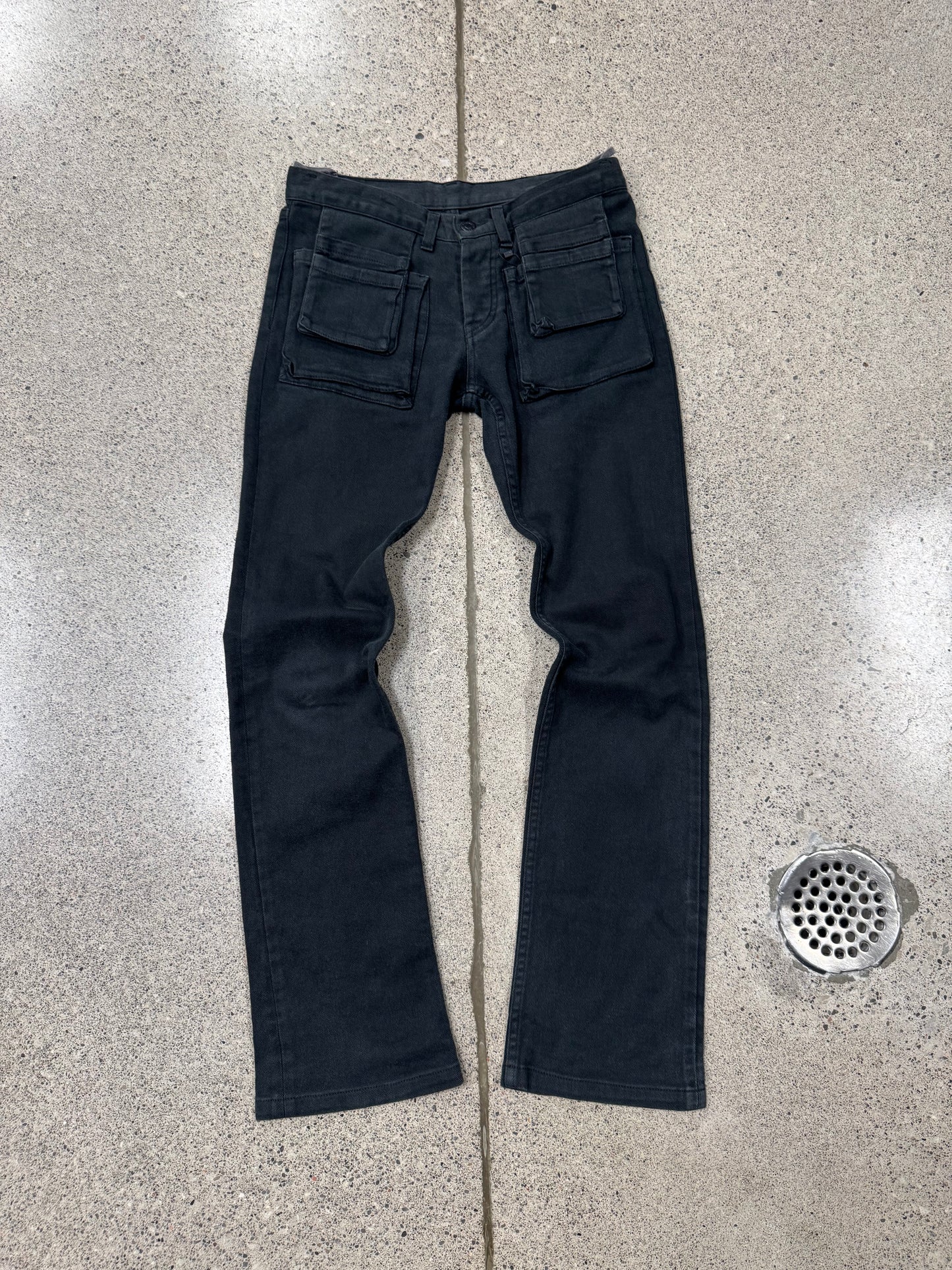 AW2003 Helmut Lang ‘Tool Pocket’ Flared Low Rise Denim