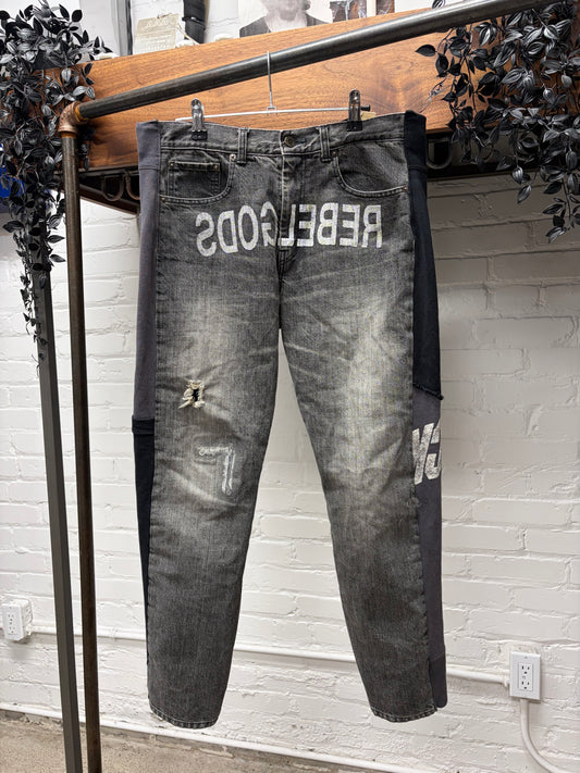 AW2002 Undercover ‘Rebelgods’ Hybrid Sweatpant Denim