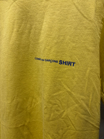 Comme Des Garçons Shirt ‘Minimal Logo’ Yellow Short Sleeve T-Shirt