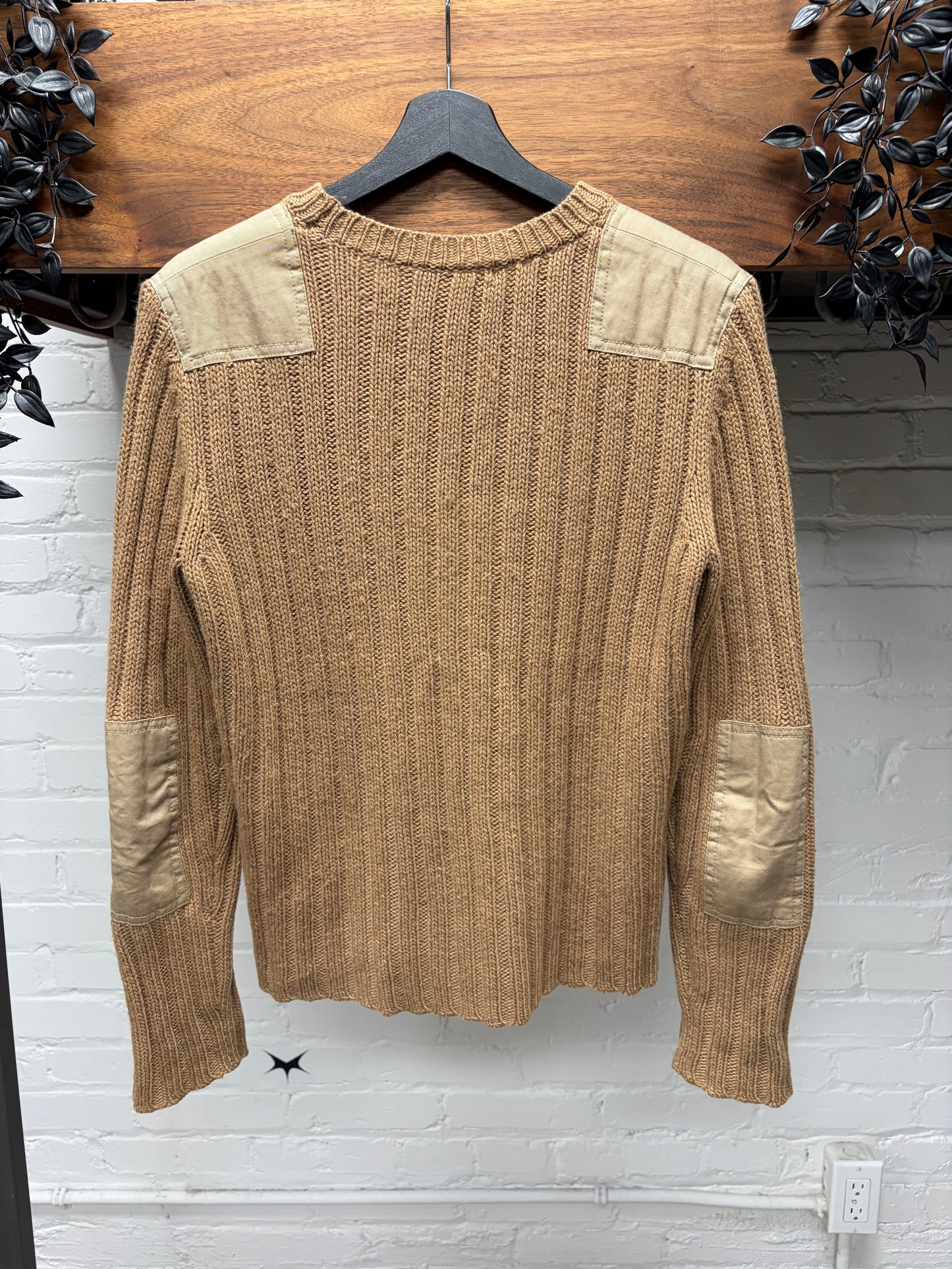 AW2003 Helmut Lang Ribbed Wool Military Inspired Sweater