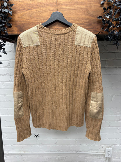 AW2003 Helmut Lang Ribbed Wool Military Inspired Sweater