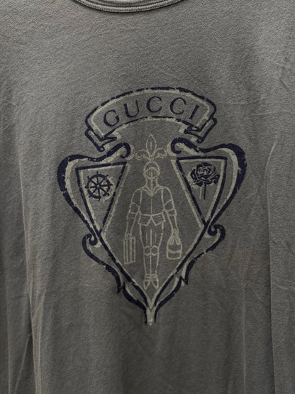 2000s Gucci Varsity Logo Graphic T-Shirt