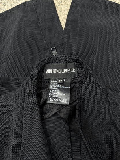 Ann Demeulemeester High-Neck Zip Bondage Jacket
