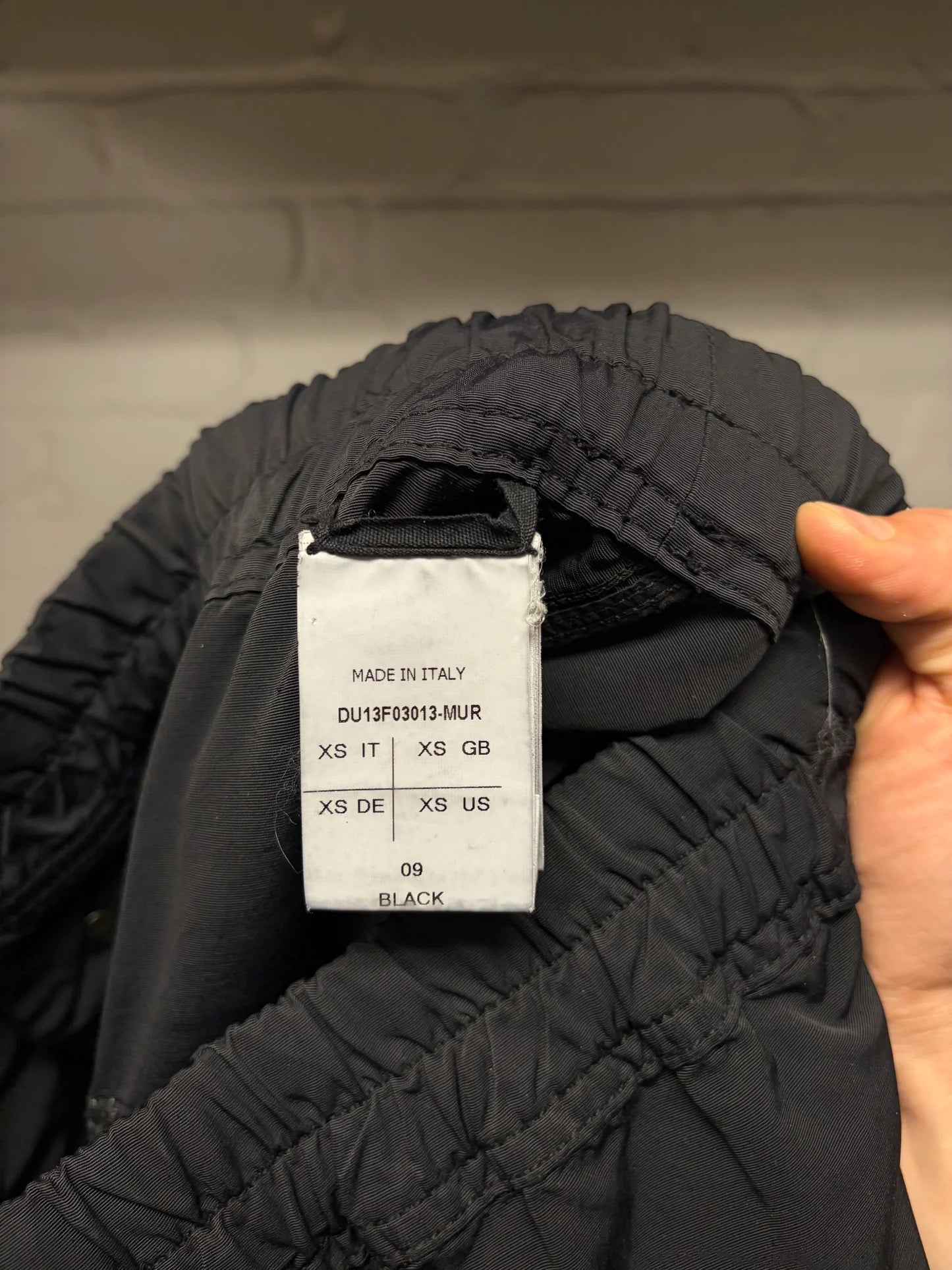 SS2013 Rick Owens ‘Island’ Drawstring ‘Memphis’ Black Drop Crotch Pants