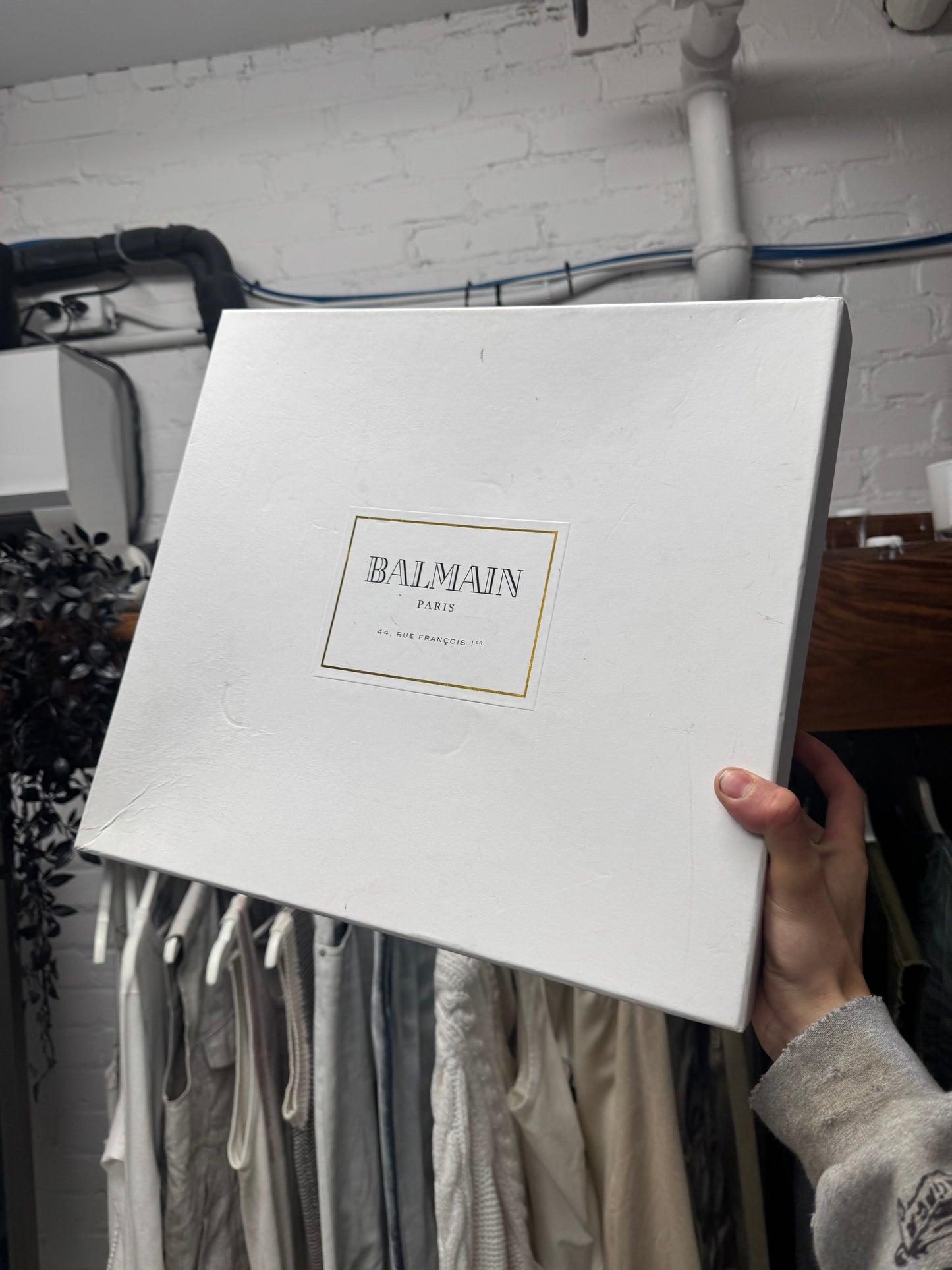 Balmain ‘Anthos’ Suede Double Side Zip Brown Pointed Toe Boots