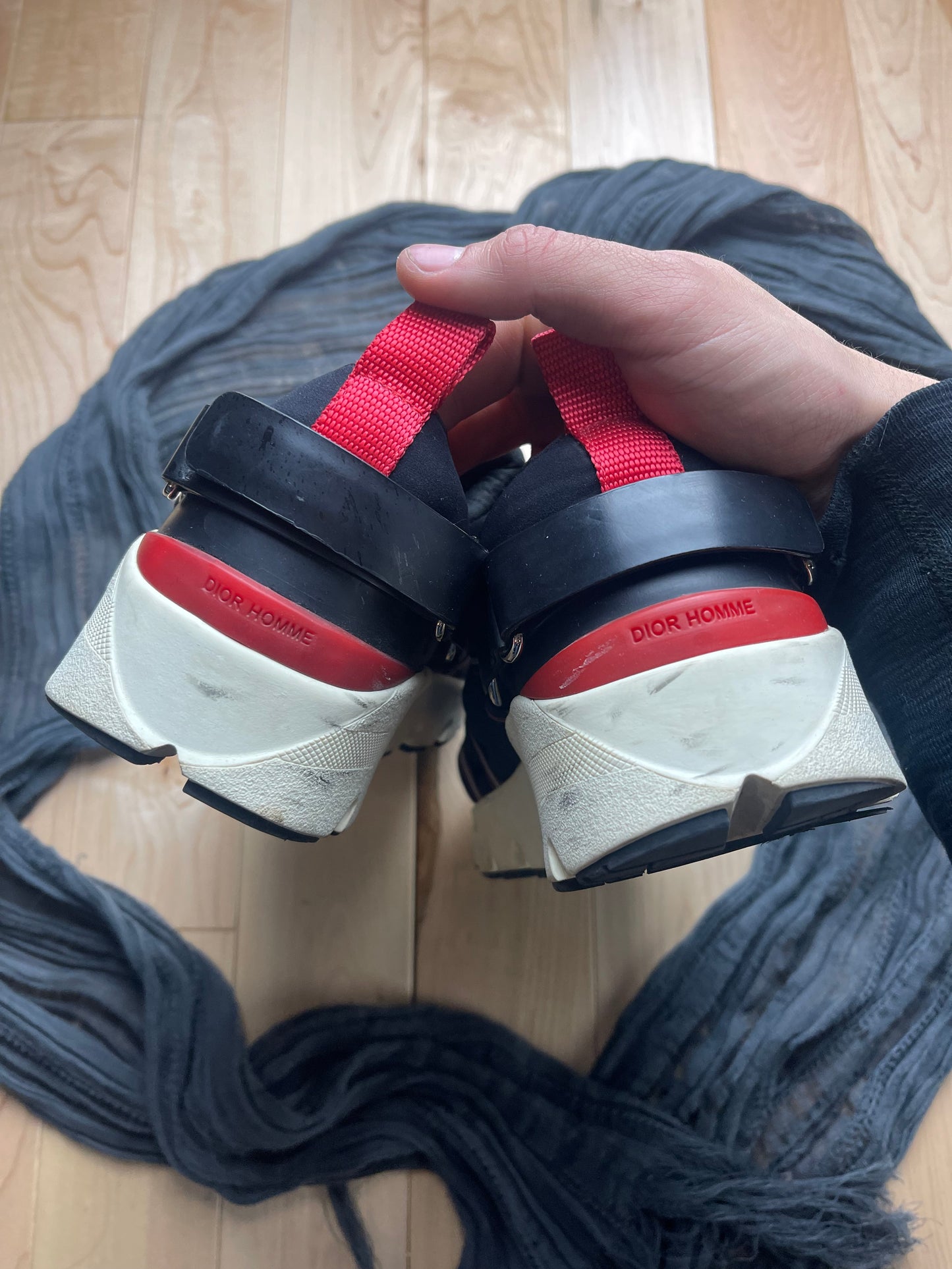 Dior Homme Black/Red Low Top Runners