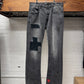 AW2024 Enfants Riches Deprimes Flared Black ‘Patch Repair’ Denim
