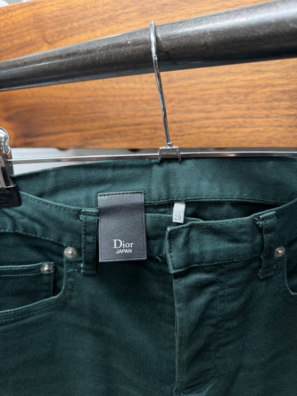 Dior Homme Dark Green ‘Japan Exclusive’ Slim Skinny Cut Denim
