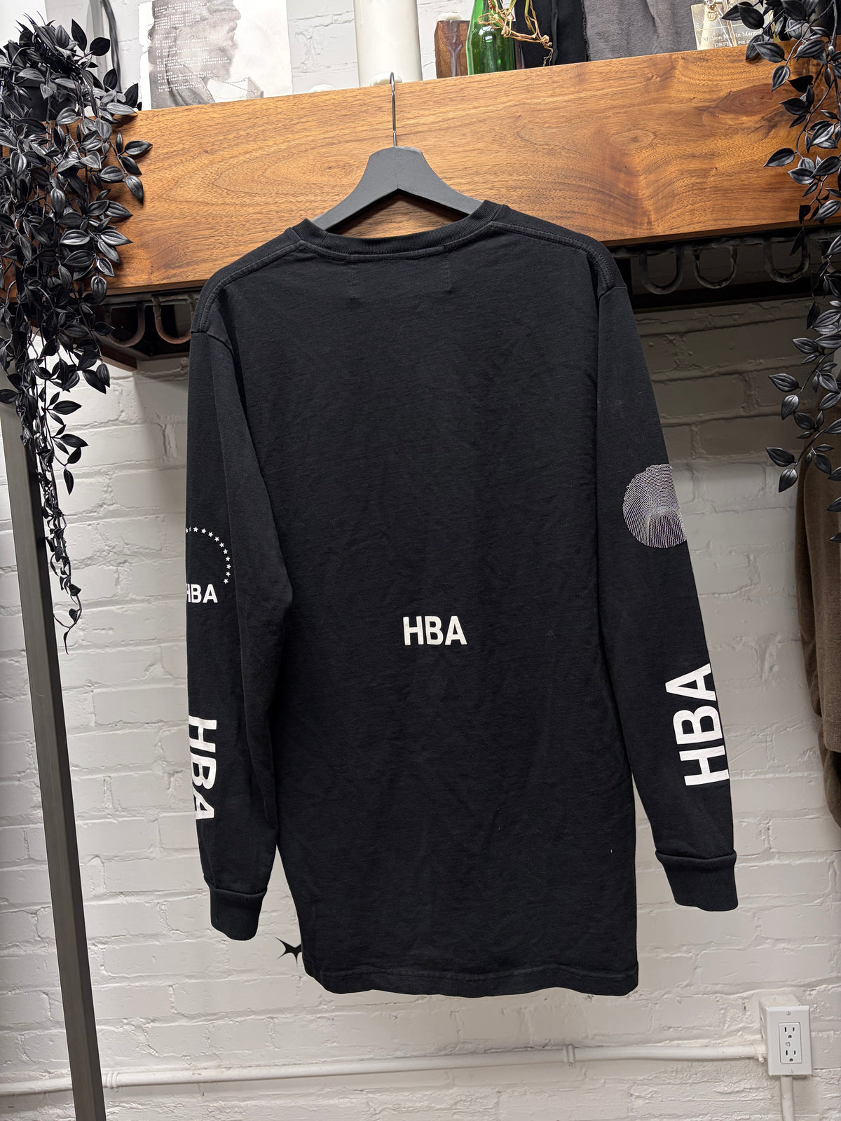 Hood By Air ‘Thumbprint’ Black Long Sleeve Shirt