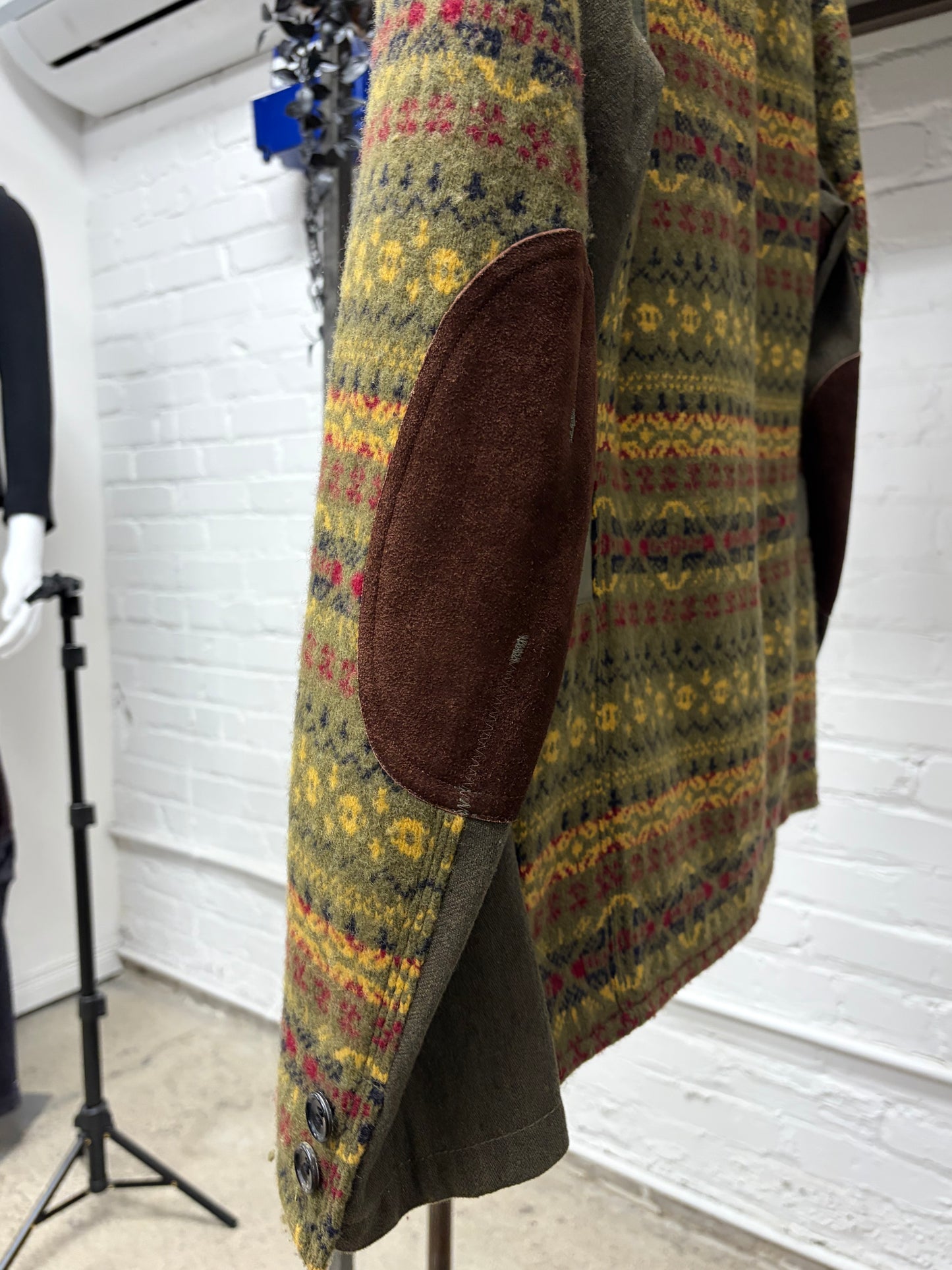 Junya Watanabe ‘Logging’ Knit Patterned Wool Blazer