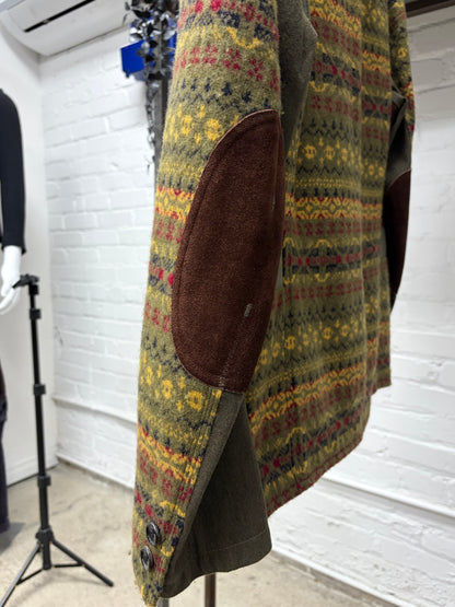 Junya Watanabe ‘Logging’ Knit Patterned Wool Blazer