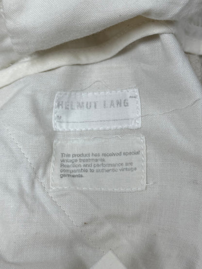 Vintage Helmut Lang Wide Leg White Cargo Pants
