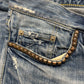 Hysteric Glamour ‘Studded’ Distressed Blue Skinny Denim