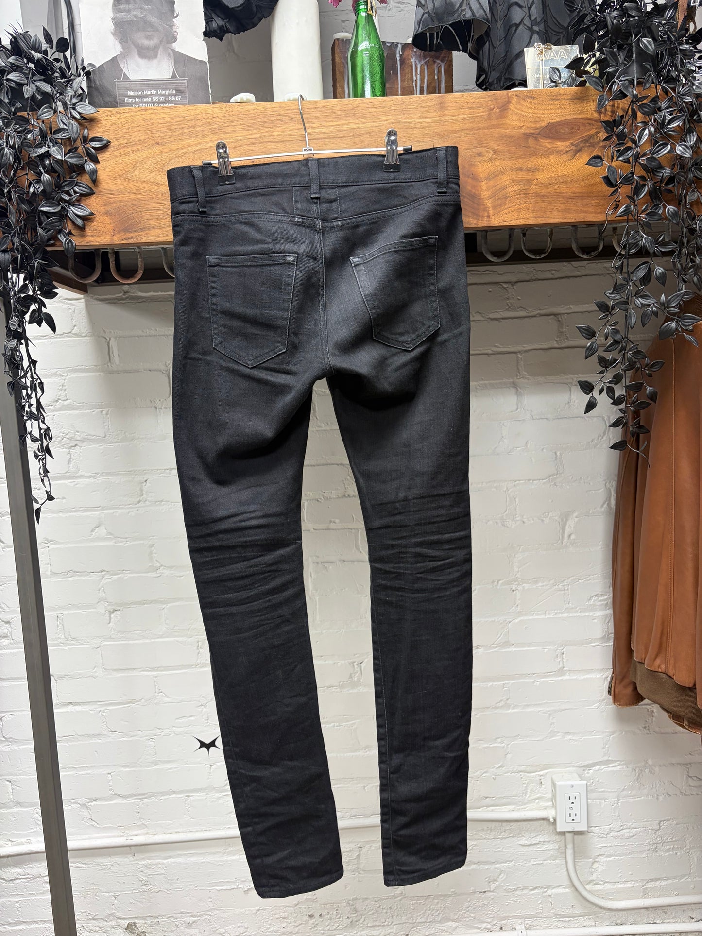 2013 Saint Laurent by Hedi Slimane ‘D02’ Black Skinny Jeans