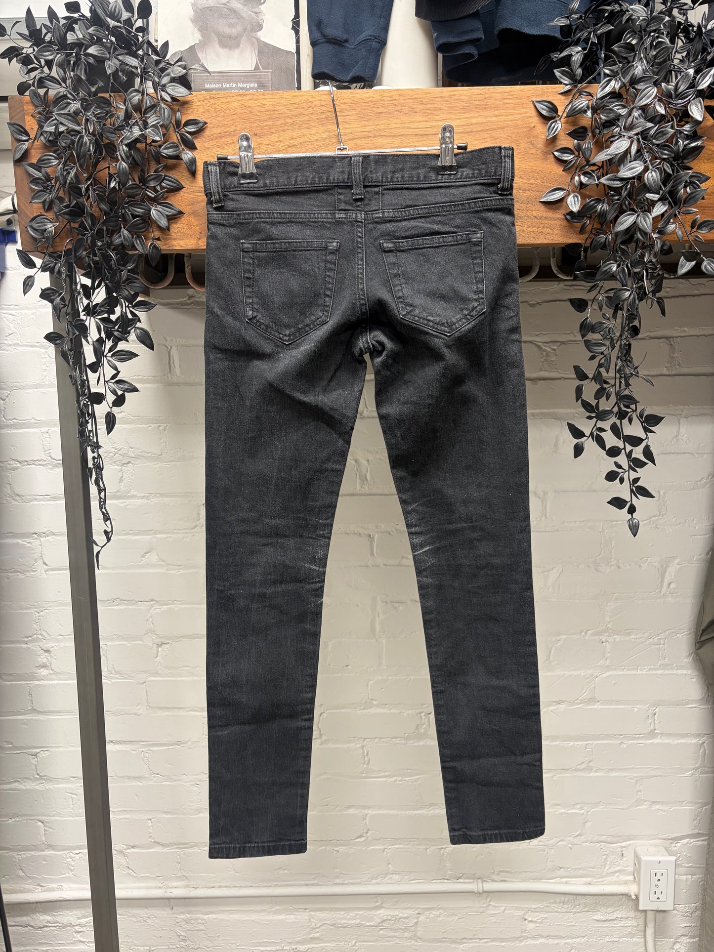 2014 Saint Laurent by Hedi Slimane ‘D01’ Black Skinny Jeans