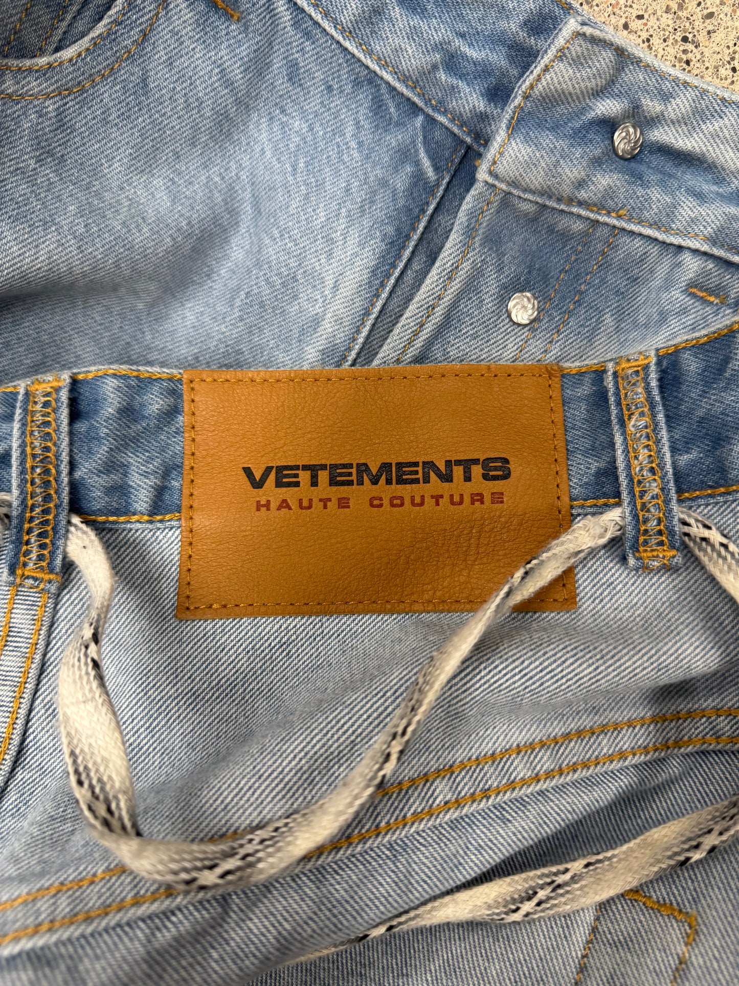 Vetements ‘Inside Out’ Wide Leg Denim